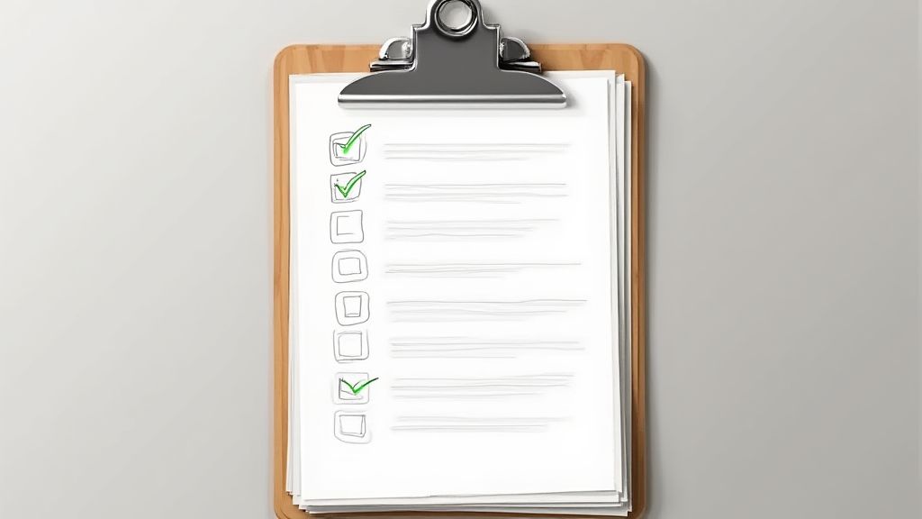 일상과 주간 실천 체크리스트를 상징하는 클립보드 이미지