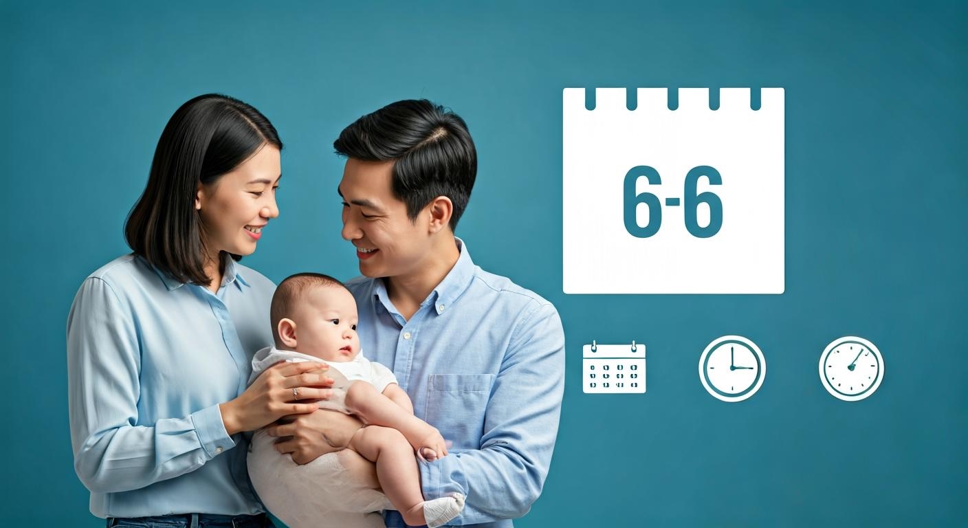 맞벌이 부부를 위한 2025년 육아휴직 및 근로 지원 혜택을 상징하는 부부와 아기 이미지