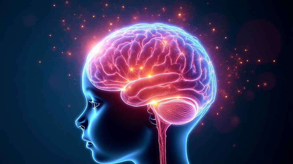 도파민과 옥시토신이 활성화되는 뇌의 화학 반응을 시각화한 이미지