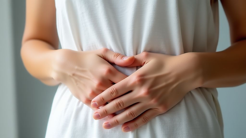 부드러운 옷이 스쳐 피부에 자극을 주는 이질통을 시각화한 이미지